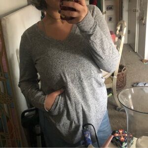 Comfortable grey sweater